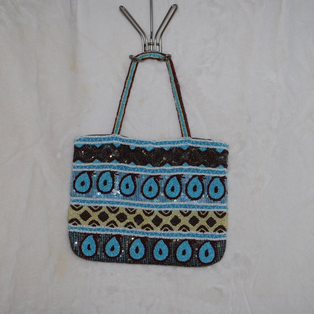 Exquisite Hand-Beaded Christiana Tote Bag